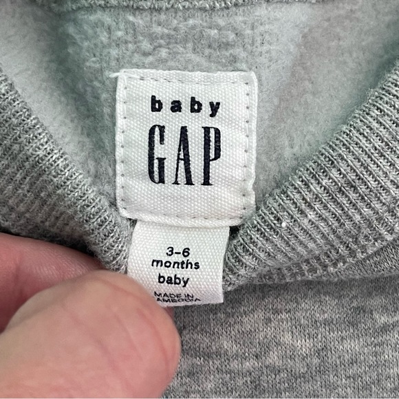 Baby Gap Polar Bear Reindeer Sweatshirt Romper - Picture 4 of 5